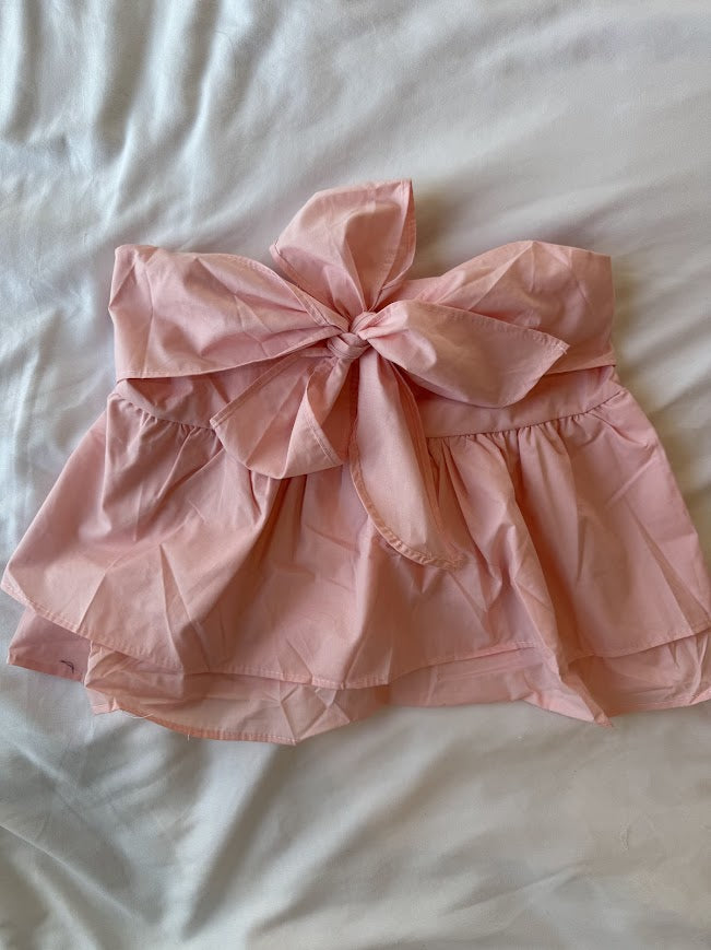 Handmade Knot Your Average Top in Blush